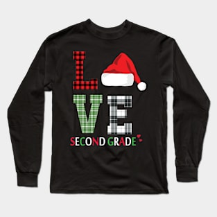 Love Second Grade Xmas Long Sleeve T-Shirt